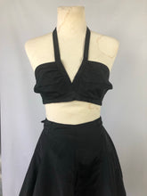 Load image into Gallery viewer, 1940s Deadstock Jantzen Black Two Piece Playsuit - Shorts and Top Set - B34 35