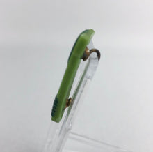 Load image into Gallery viewer, 1930s Two Tone Green Glass Hat Flash or Lapel Pin