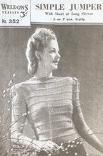 Load image into Gallery viewer, Reproduction 1940s Green Jumper - B38 40