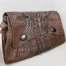 Load image into Gallery viewer, Original 1930's or 1940's Crocodile Skin Bag - Smart Piece - Wounded But Useable