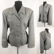 Load image into Gallery viewer, 1940s 1950s Volup Grey Wool Lady Scott Jacket - B44 46