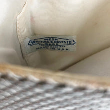 Load image into Gallery viewer, Original 1940s 1950s Whiting and Davis Clutch Purse in Silver with Clear Paste Clasp