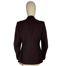 Load image into Gallery viewer, Original 1940’s CC41 Dark Brown Pinstripe Jacket - Beautifully Tailored Piece - Bust 36 37