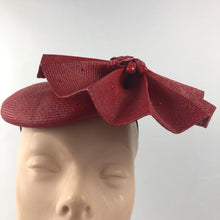 Load image into Gallery viewer, Vintage Jack McConnell Red Straw Hat