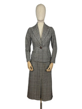 Load image into Gallery viewer, Wounded But Wearable Original 1930's Blue, Brown and Cream Check Suit - Bust 32 33