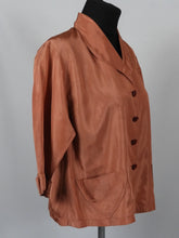 Load image into Gallery viewer, 1940s Silk Grosgrain Jacket B38”