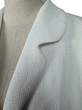 Load image into Gallery viewer, Original 1950&#39;s 1960&#39;s Dumarsel White Waffle Texture Edge to Edge Coat - Bust 40 42 44 46
