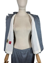 Load image into Gallery viewer, Original 1950's Davidow Grey Fleck Wool Suit with Covered Buttons - Bust 42 44
