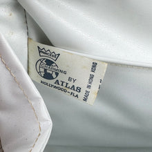 Load image into Gallery viewer, Original 1950&#39;s Princess Charming by Atlas White Wicker Bag with White Lucite Handles and Real Shell Decoration
