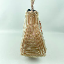 Load image into Gallery viewer, Original 1940&#39;s Clear and Pastel Pink Telephone Cord Handbag
