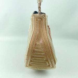 Original 1940's Clear and Pastel Pink Telephone Cord Handbag