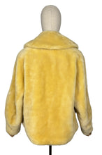 Load image into Gallery viewer, Original 1950&#39;s Blonde Faux Fur Jacket with Large Shawl Collar - Bust 38 40
