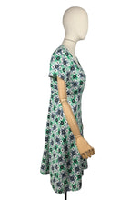 Load image into Gallery viewer, Original 1930's 1940's Green, Grey, White and Black Check Dress - Bust 36
