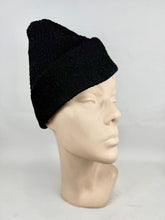 Load image into Gallery viewer, Original 1930's Black Felt Pixie Hat - Great High Hat *
