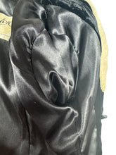 Load image into Gallery viewer, Original 1930's Black Velvet Evening Jacket with Genuine Fur Trim and Glass Buttons - Bust 38
