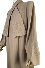 Load image into Gallery viewer, 1940s Volup Caldaric Camel Coloured Wool Coat with Soutache and Trapunto Quilting - Bust 44 46
