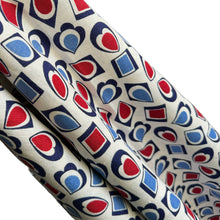 Load image into Gallery viewer, Original 1940&#39;s Patriotic Red, White and Blue Linen Dressmaking Fabric - 34&quot; x 68&quot;

