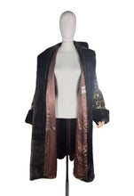Load image into Gallery viewer, Original 1950's Leopard Print Faux Fur Coat with Contrast Collar and Cuffs - Bust 40 42
