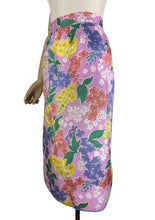 Load image into Gallery viewer, Original Volup 1940's CC41 Rayon Silk Floral Apron by Conquestor
