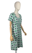 Load image into Gallery viewer, Original 1930's 1940's Green, Grey, White and Black Check Dress - Bust 36
