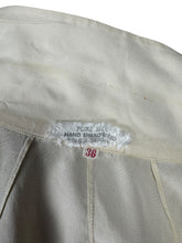 Load image into Gallery viewer, Original 1940&#39;s 1950&#39;s Cream and Grey Pure Silk Hand Embroidered Blouse - Bust 36 *
