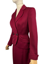 Load image into Gallery viewer, Original 1940’s Richard’s Shops Burgundy Red Wool Suit - Bust 36
