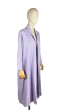 Load image into Gallery viewer, Original 1950's Lilac Linen Edge to Edge Summer Coat - Bust 40 42 44 46

