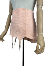 Load image into Gallery viewer, Original 1940&#39;s 1950&#39;s Vintage French Made Peach Damask Boned Corset - Waist 34 *
