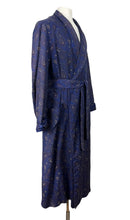 Load image into Gallery viewer, Original Men&#39;s 1940&#39;s 1950&#39;s Blue, Red and Cream Paisley Dressing Gown by Tootal - Chest 42
