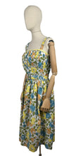 Load image into Gallery viewer, Original 1950&#39;s Floral Cotton Belted Summer Dress with Matching Bolero - Bust 34 35 36 *
