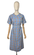Load image into Gallery viewer, Original Early 1930&#39;s Blue, White, Red and Yellow Cotton Chore Dress - Bust 34 36

