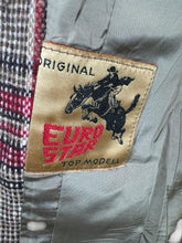 Load image into Gallery viewer, 1970’s Red, Brown and Cream Check Hacking Jacket - Bust 33 34
