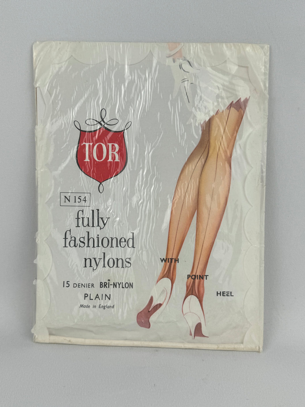 Vintage 1950's Tor Brand Fully Fashioned Nylon Seamed Stockings
