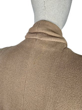 Load image into Gallery viewer, 1940s Volup Caldaric Camel Coloured Wool Coat with Soutache and Trapunto Quilting - Bust 44 46
