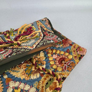 Original Early 20th Century 1910’s 1920’s Silk Embroidered Bag - Beautiful Vintage Handbag