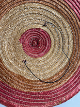 Load image into Gallery viewer, Original 1950s Tri Coloured Conical Straw Hat - Perfect Summer Hat
