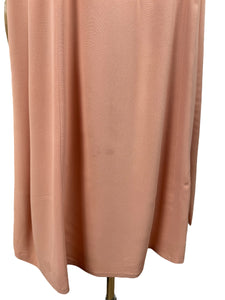 Original 1930’s Pale Pink Crepe Day Dress with Scallop Detailing - Bust 36 38