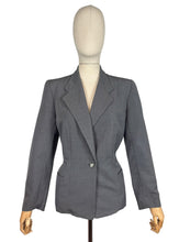 Load image into Gallery viewer, Original 1940s or 1950's Volup Grey Stripe Wool Single Breasted Jacket by Keldore - Bust 40 42
