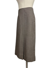 Load image into Gallery viewer, Original 1940&#39;s Wool Skirt in Beige and Brown - Waist 28&quot;

