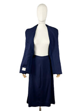 Load image into Gallery viewer, Original 1940&#39;s Navy Medium Weight Wool Suit by FORSTMANN - Bust 38 *
