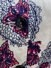 Load image into Gallery viewer, Original 1940’s CC41 Novelty Print Belted Day Dress - Bust 34 36
