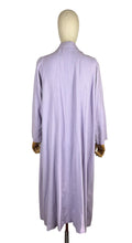 Load image into Gallery viewer, Original 1950's Lilac Linen Edge to Edge Summer Coat - Bust 40 42 44 46
