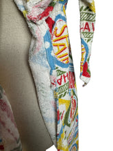 Load image into Gallery viewer, Original 1950&#39;s Bright Novelty Print Towelling Beach Cover Up With Tourist Destinations
