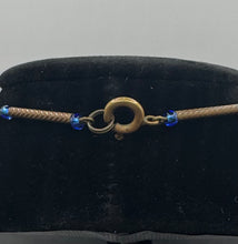 Load image into Gallery viewer, Original 1930&#39;s Art Deco Blue Faceted Glass Necklace
