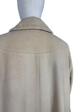Load image into Gallery viewer, Original Late 1940's Early 1950's Cream Wool Coat with Single Button Closure - Bust 44 46
