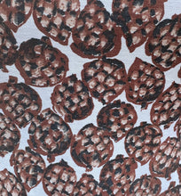 Load image into Gallery viewer, Original 1950's White and Brown Novelty Print Pine Cone Dress and Jacket Set - Bust 34
