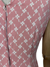 Load image into Gallery viewer, Original 1950&#39;s Pink and White Cotton Full Length Evening Dress with Pockets - Bust 36 *

