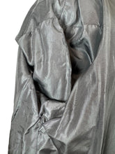 Load image into Gallery viewer, Original 1950's Hilmorn Reg'd Inky Black Wool Coat with Astrakhan Fur Trim - Bust 42 44
