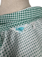 Load image into Gallery viewer, Original 1950&#39;s Green and White Check Three Piece Dress, Bolero and Belt Set by Kerrybrooke - Bust 38
