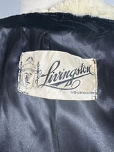 Load image into Gallery viewer, Original 1930's Black Velvet Evening Jacket with Genuine Fur Trim and Glass Buttons - Bust 38

